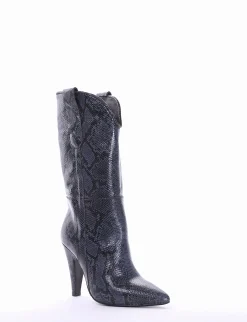 Clearance stivale texano tacco 10 cm Donna Texani