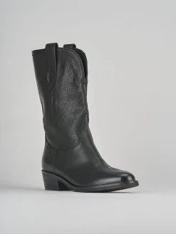 New Stivale texano tacco 4 cm pelle Donna Texani