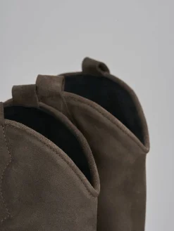 Stivale texano tacco 5 cm camoscio Donna Texani|Stivali Tacco Alto