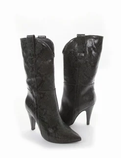stivale texano tacco 10 cm Donna Texani