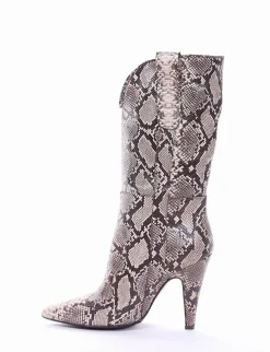 Hot stivale texano tacco 10 cm roccia Donna Texani