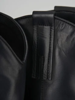 Online Stivale texano tacco 7 cm pelle Donna Texani