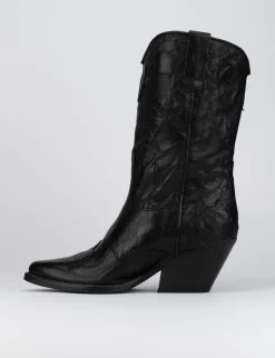 Stivale texano tacco 5 cm pelle Donna Texani