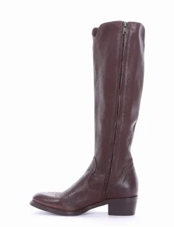 Sale stivale texano tacco 3 cm testa Donna Texani