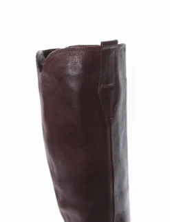 Sale stivale texano tacco 3 cm testa Donna Texani