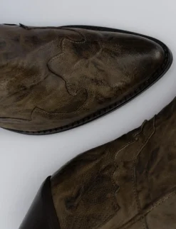 Hot Stivale texano tacco 5 cm pelle Donna Texani