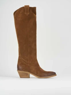 Best Stivale texano tacco 4 cm camoscio Donna Texani