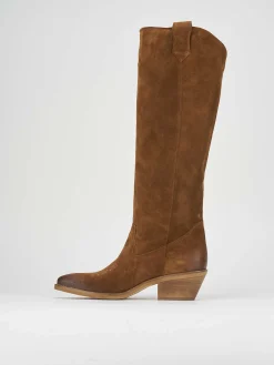 Best Stivale texano tacco 4 cm camoscio Donna Texani