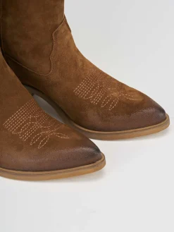 Best Stivale texano tacco 4 cm camoscio Donna Texani