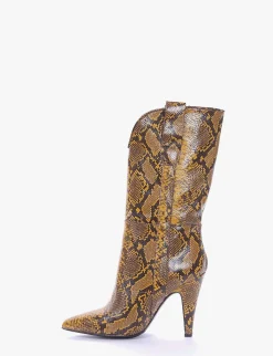 Outlet stivale texano tacco 10 cm Donna Texani