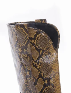 Outlet stivale texano tacco 10 cm Donna Texani