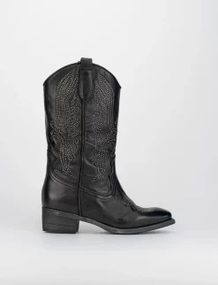 Stivale texano tacco 3cm Donna Texani