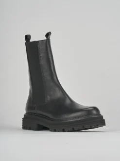 Outlet Stivale tronchetto chelsea tacco 2 cm pelle Donna Stivaletti Tacco Basso