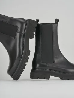 Outlet Stivale tronchetto chelsea tacco 2 cm pelle Donna Stivaletti Tacco Basso