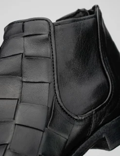 Outlet stivale tronchetto fondo cuoio e soletto interno in vera pelle. tomaia in morbida pelle Uomo Stivaletti