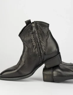 Clearance Stivale tronchetto tacco 3cm pelle Donna Stivaletti Tacco Basso