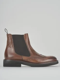 Hot Stivale tronchetto tacco 2 cm pelle Donna Stivaletti Tacco Basso