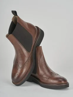 Hot Stivale tronchetto tacco 2 cm pelle Donna Stivaletti Tacco Basso