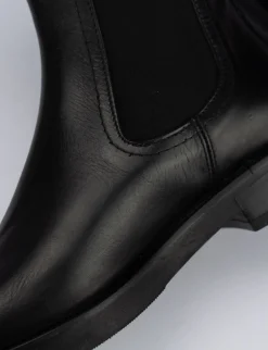 Online Stivale tronchetto tacco 1 cm pelle Donna Stivaletti Tacco Basso