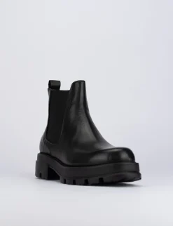 Outlet Stivale tronchetto tacco 2 cm pelle Donna Stivaletti Tacco Basso