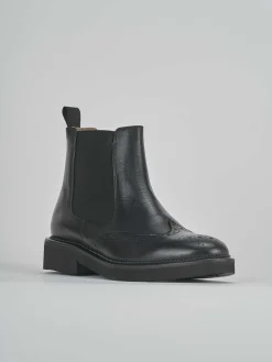 Discount Stivale tronchetto tacco 2 cm pelle Donna Stivaletti Tacco Basso