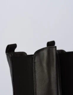 Stivale tronchetto tacco 2 cm testa pelle Donna Stivaletti Tacco Basso