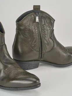 Sale Stivale tronchetto tacco 3 cm pelle Donna Stivaletti Tacco Basso