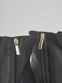 New Stivale tronchetto tacco 5 cm pelle Donna Stivaletti Tacco Alto