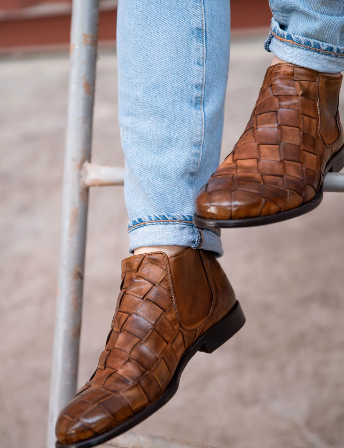 Best Stivale tronchetto tacco 1 cm testa pelle Uomo Stivaletti