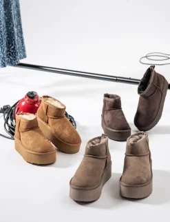 New Stivaletti camoscio Donna Stivaletti Tacco Basso