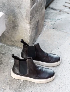 Hot Stivaletti pelle testa Uomo Stivaletti