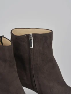 Online Stivaletti tacco 7cm camoscio testa Donna Stivaletti Tacco Alto