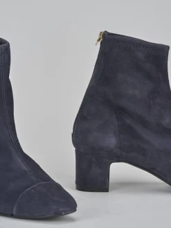 Hot Stivaletti tacco 5cm camoscio Donna Stivaletti Tacco Alto