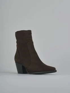 Hot Stivaletti tacco 7cm camoscio testa Donna Stivaletti Tacco Alto