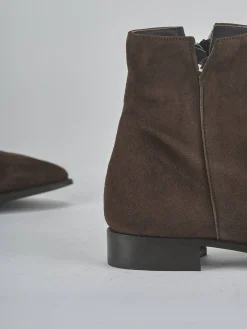 Clearance Stivaletti tacco 2cm camoscio testa Donna Stivaletti Tacco Basso