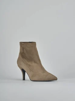 Online Stivaletti tacco 7cm camoscio Donna Stivaletti Tacco Alto