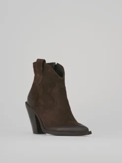 New Stivaletti tacco 7cm camoscio testa Donna Stivaletti Tacco Alto