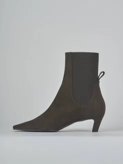 Best Stivaletti tacco 5cm camoscio testa Donna Stivaletti Tacco Alto