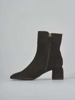 Clearance Stivaletti tacco 6cm camoscio testa Donna Stivaletti Tacco Alto