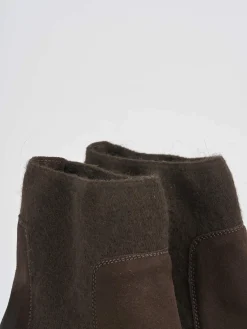 Hot Stivaletti tacco 5cm camoscio Donna Stivaletti Tacco Alto