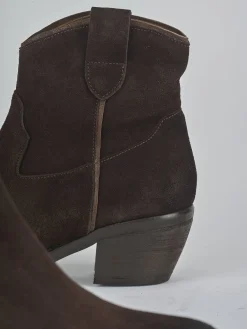 Best Stivaletti tacco 5cm camoscio testa Donna Stivaletti Tacco Alto