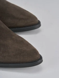 New Stivaletti tacco 7cm camoscio testa Donna Stivaletti Tacco Alto