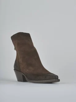 Discount Stivaletti tacco 3cm camoscio testa Donna Stivaletti Tacco Basso