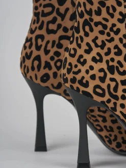 Online Stivaletti tacco 9cm camoscio Donna Stivaletti Tacco Alto