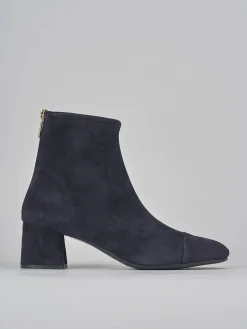 Stivaletti tacco 6cm camoscio Donna Stivaletti Tacco Alto