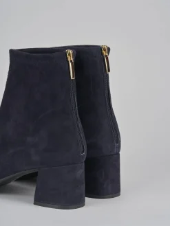 Stivaletti tacco 6cm camoscio Donna Stivaletti Tacco Alto