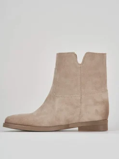 Sale Stivaletti tacco 2cm camoscio Donna Stivaletti Tacco Basso