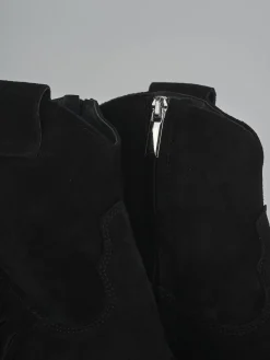 Outlet Stivaletti tacco 8cm camoscio Donna Stivaletti Tacco Alto