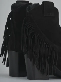 Outlet Stivaletti tacco 8cm camoscio Donna Stivaletti Tacco Alto