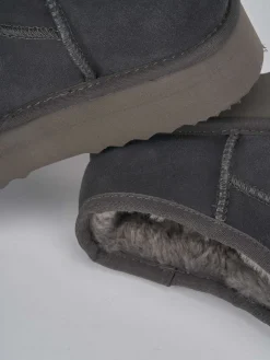 Clearance Stivaletti tacco 2cm camoscio Donna Stivaletti Tacco Basso